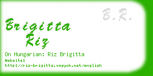 brigitta riz business card